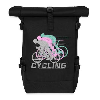Cycling - Roll Top Backpack - black - Front