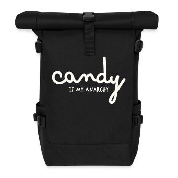 LES BONBONS SONT MON ANARCHIE - Sac à dos roll top - noir - Devant