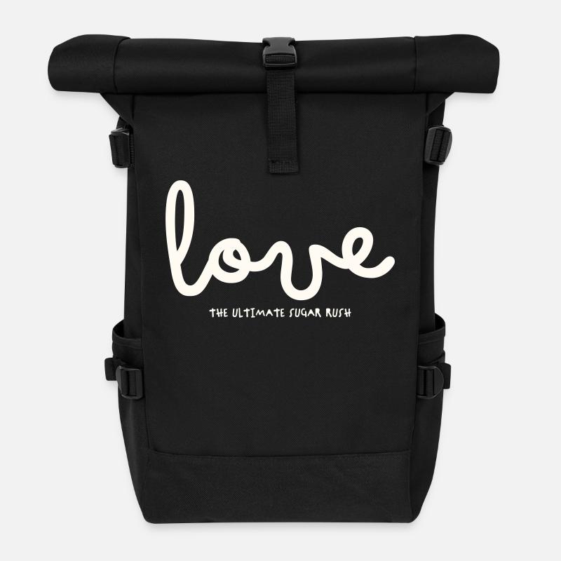 LOVE THE ULTIMATE SUGAR RUSH - Roll Top Backpack - black