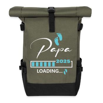 Papa 2025 loading - Rolltop Rucksack - Olive/Schwarz - Vorne