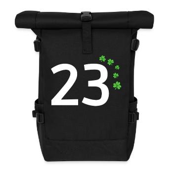 23 - Roll Top Backpack - black - Front