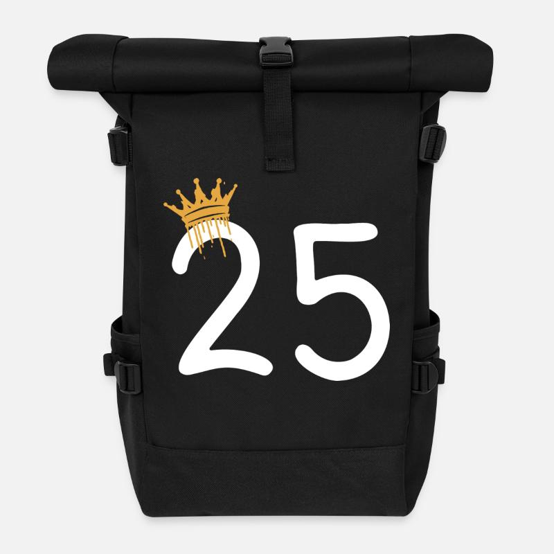 25 - Rolltop Rucksack - Schwarz