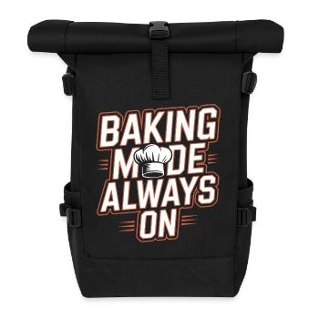 Mode de cuisson toujours activé - Sac à dos roll top - noir - Devant