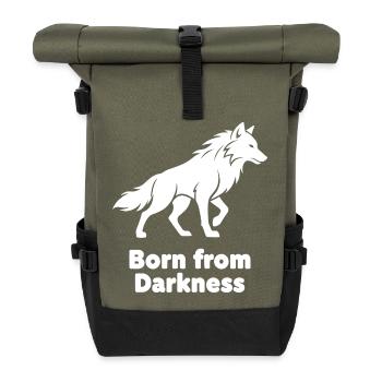 Né des ténèbres Loup - Sac à dos roll top - olive/noir - Devant