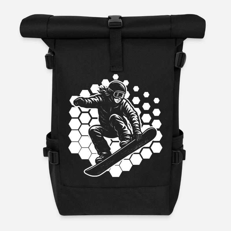 Déclaration pour tous les snowboardeurs - Sac à dos roll top - noir