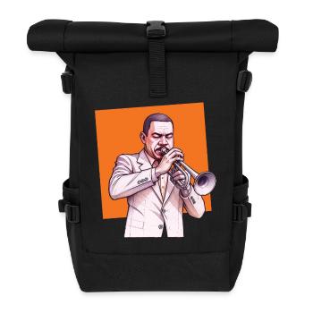 TROMPETER #1 – Klang & Bild - Rolltop Rucksack - Schwarz - Vorne