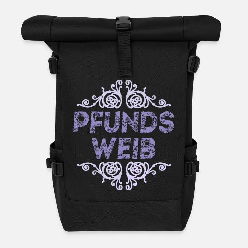 Femme du Pound - Sac à dos roll top - noir