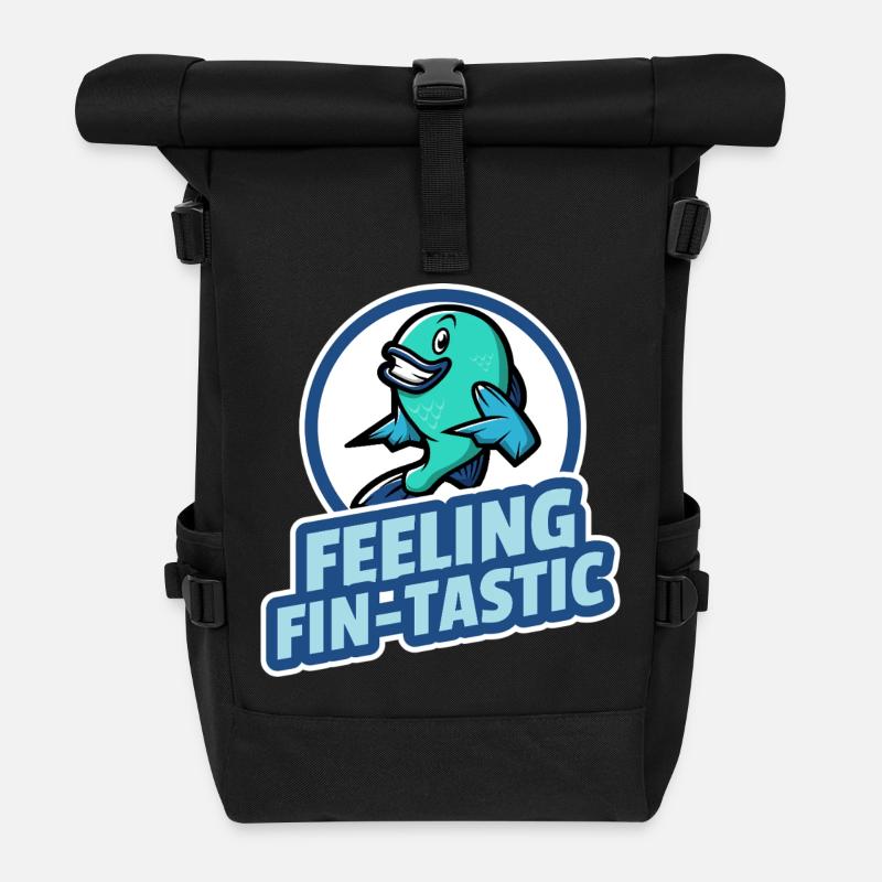 Sensation de fin-tastique - Sac à dos roll top - noir