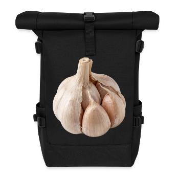 Ail Cuisine végane méditerranéenne - Sac à dos roll top - noir - Devant