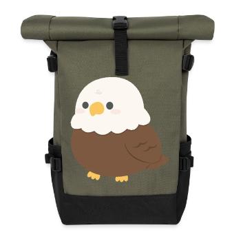 pygargue à tête blanche - Sac à dos roll top - olive/noir - Devant