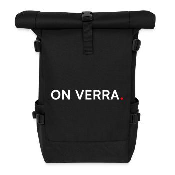 WE'LL SEE. Minimal Humor Procrastination - Roll Top Backpack - black - Front