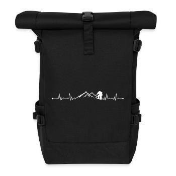 Please upload design - Roll Top Backpack - black - Front