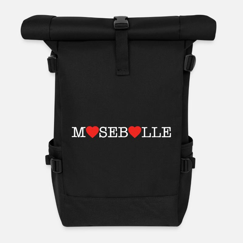 Mosebolle - Sac à dos roll top - noir