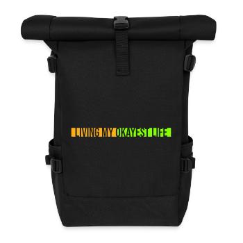 Vivre ma vie la plus correcte Drôle de dicton, médiocre - Sac à dos roll top - noir - Devant