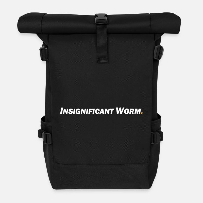 Insignificant Worm - Rolltop Rucksack - Schwarz
