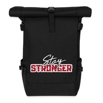 Restez plus fort - Sac à dos roll top - noir - Devant
