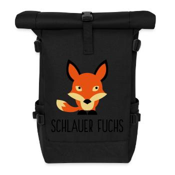 I am a cunning fox - Roll Top Backpack - black - Front