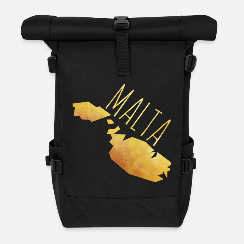 malta - Rolltop Rucksack - Schwarz