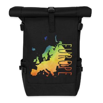 europe - Sac à dos roll top - noir - Devant