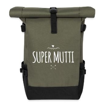 Super Mutti - Rolltop Rucksack - Olive/Schwarz - Vorne
