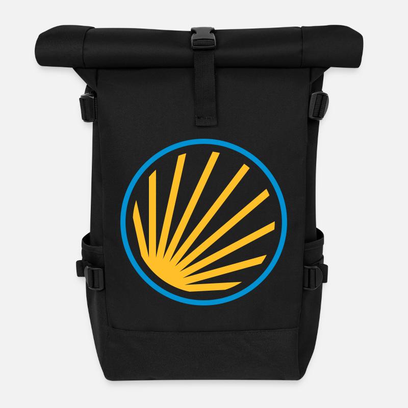 Muschel Symbol - Rolltop Rucksack - Schwarz