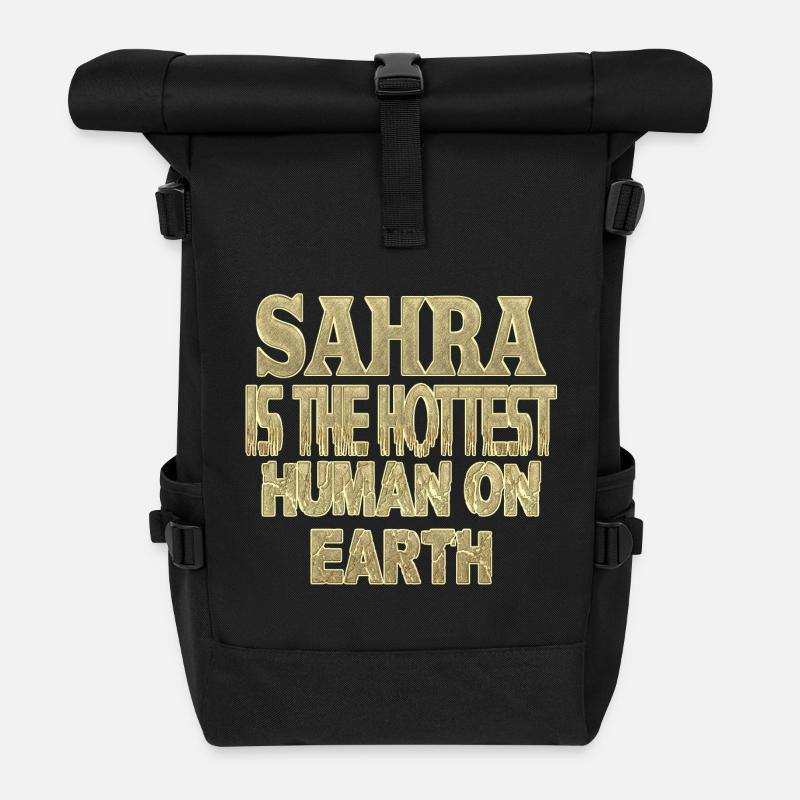 Sahra - Rolltop Rucksack - Schwarz