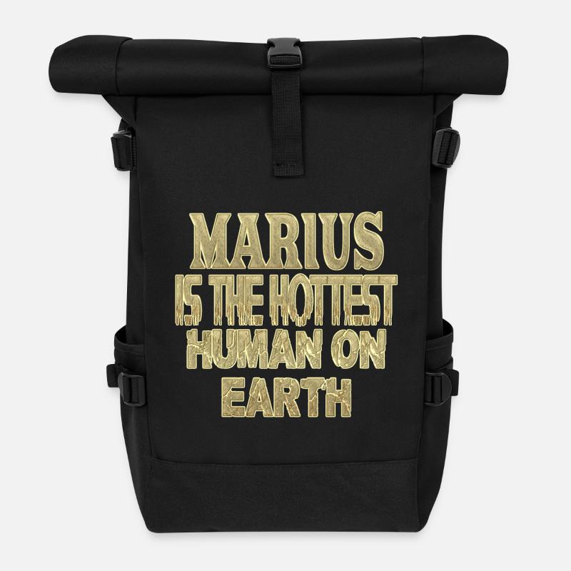 Marius - Rolltop Rucksack - Schwarz
