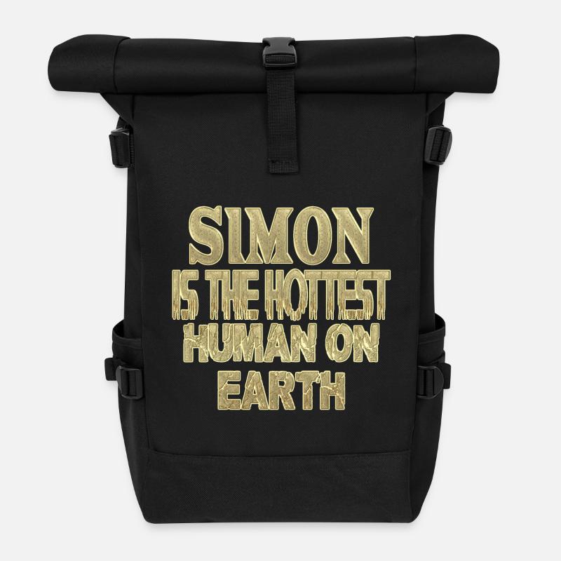 Simon - Rolltop Rucksack - Schwarz