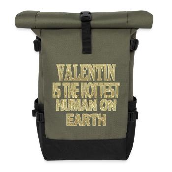 Valentin - Sac à dos roll top - olive/noir - Devant