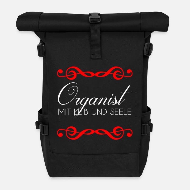ORGEL ORGANIST MIT LEIB UND SEELE HERREN GESCHENK - Rolltop Rucksack - Schwarz
