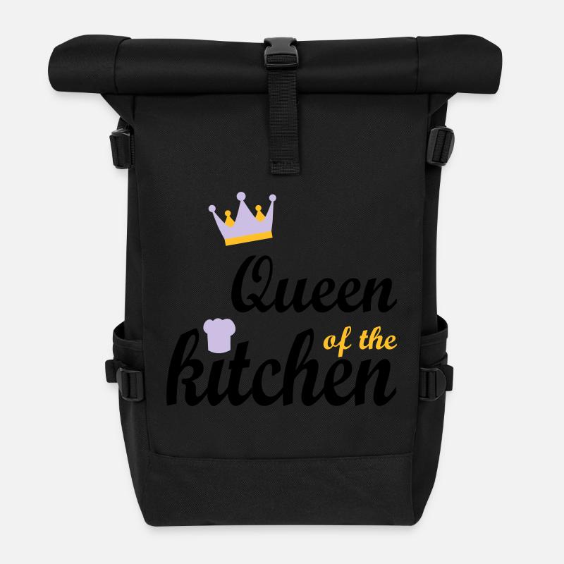 Kochen - Rolltop Rucksack - Schwarz