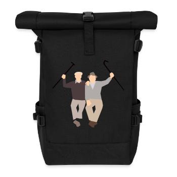 Alte Freunde - Rolltop Rucksack - Schwarz - Vorne