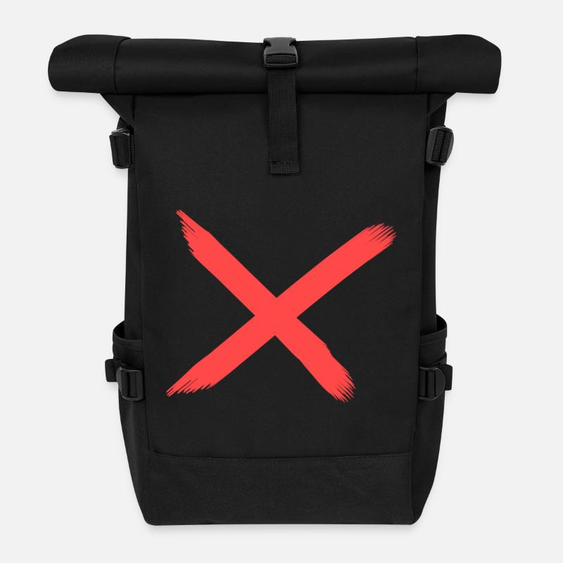 X - Rolltop Rucksack - Schwarz