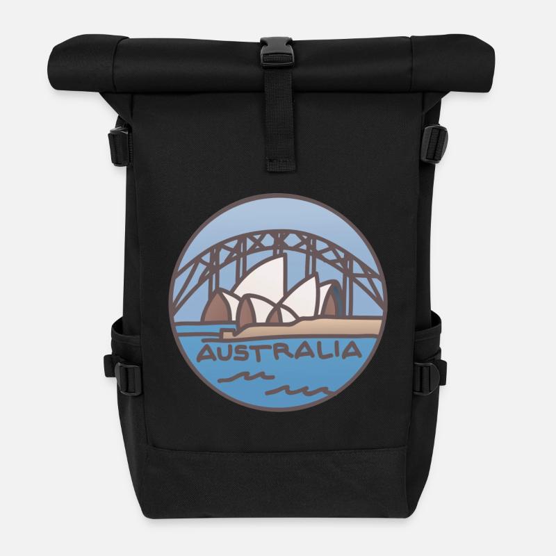 Australie - Sydney - Sac à dos roll top - noir