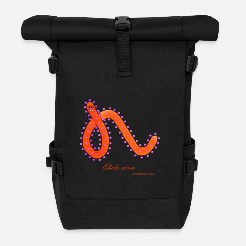 Ebola Virus - Rolltop Rucksack - Schwarz