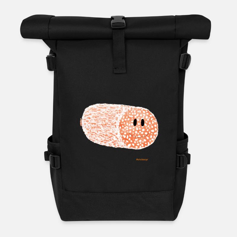 salami - Sac à dos roll top - noir