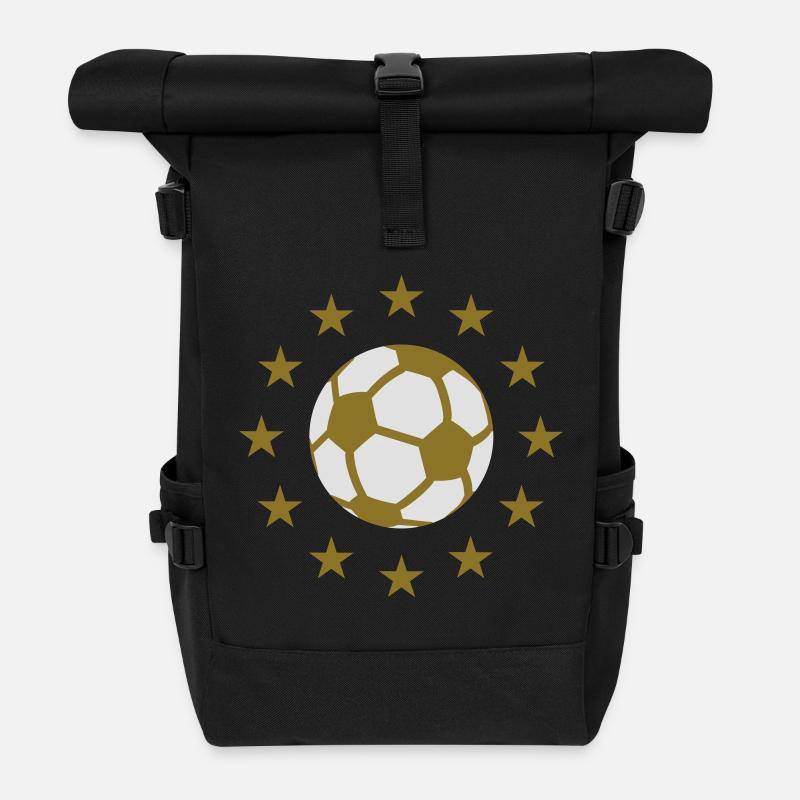 Foot & Étoiles - Sac à dos roll top - noir