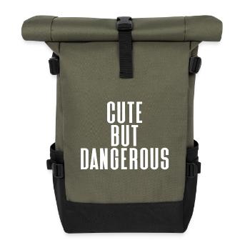 mignon - Sac à dos roll top - olive/noir - Devant