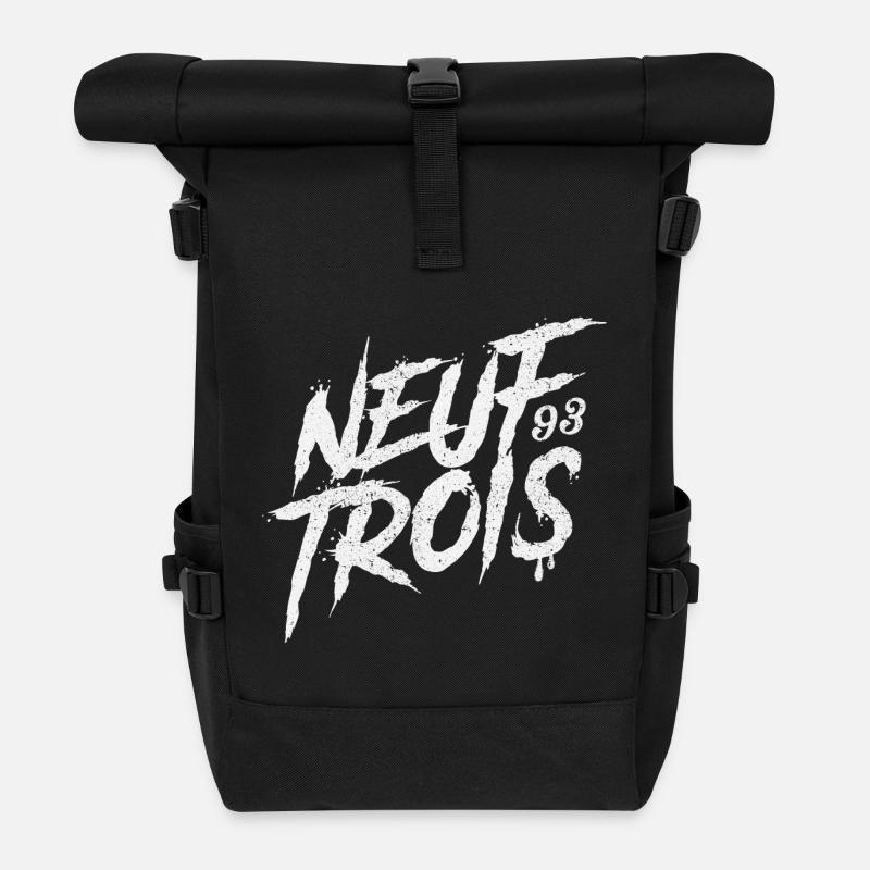 Neuf Trois | 93 | Saint Denis | France - Sac à dos roll top - noir