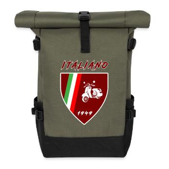 Italie Scooter / Italiano Cadeau Scooter - Sac à dos roll top - olive/noir - Devant