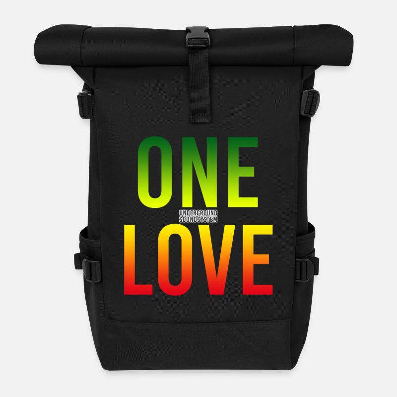 One Love Gradient : Unité dans la couleur - Sac à dos roll top - noir