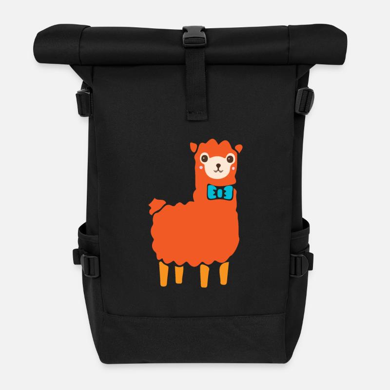 Alpaca - Roll Top Backpack - black