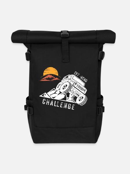 Off Road - Roll Top Backpack - black