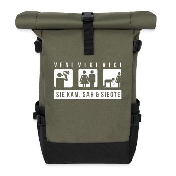 Bachelor Party Kam Saw Said Saying Party - Roll Top Backpack - olive/black - Front