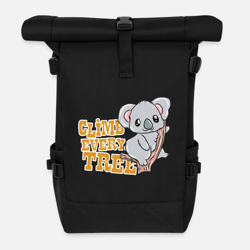Koala - Rolltop Rucksack - Schwarz