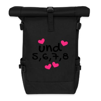 Dancing Dance Dance Course Rhythm - Roll Top Backpack - black - Front