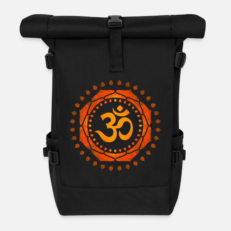 OM SYMBOL OM - Rolltop Rucksack - Schwarz
