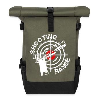 Shooting club - Roll Top Backpack - olive/black - Front