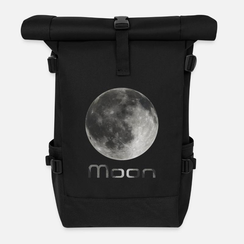 Moon - Sac à dos roll top - noir