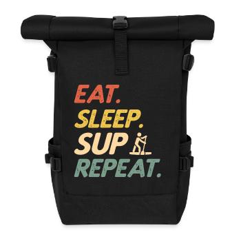 Stand Up Paddle Eat Sleep SUP Répétition Paddleboard - Sac à dos roll top - noir - Devant